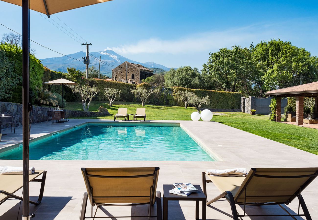 Villa a Viagrande - Villa con piscina e sala fitness sull'Etna, Sicily