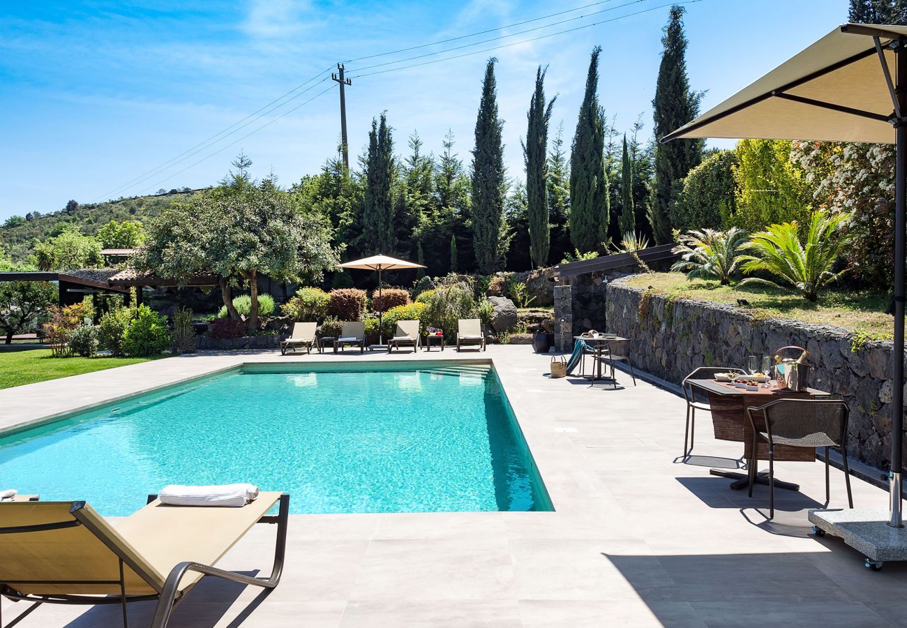 Villa a Viagrande - Villa con piscina e sala fitness sull'Etna, Sicily