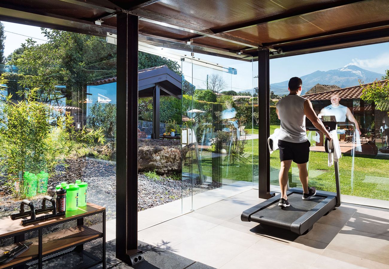 Villa a Viagrande - Villa con piscina e sala fitness sull'Etna, Sicily
