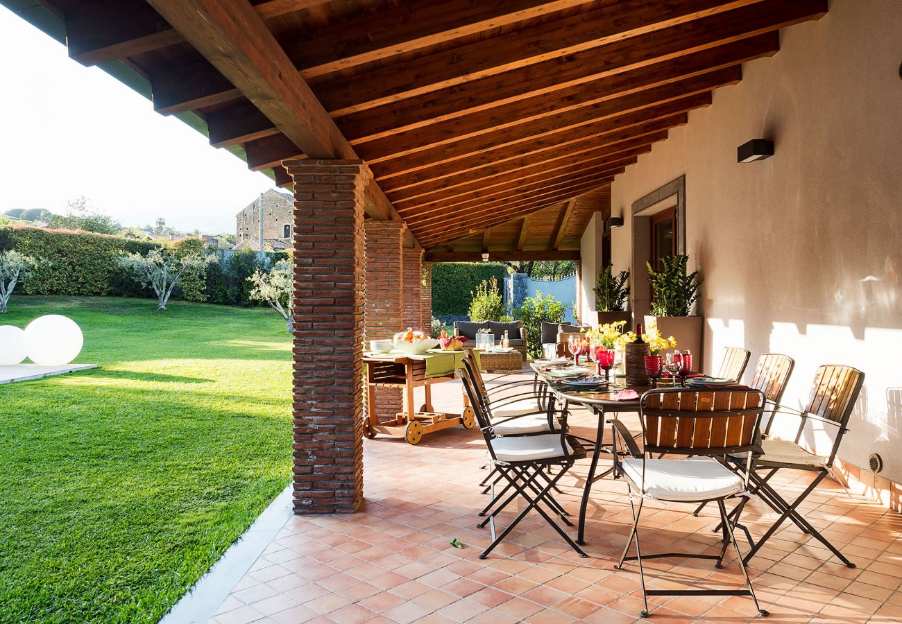 Villa a Viagrande - Villa con piscina e sala fitness sull'Etna, Sicily