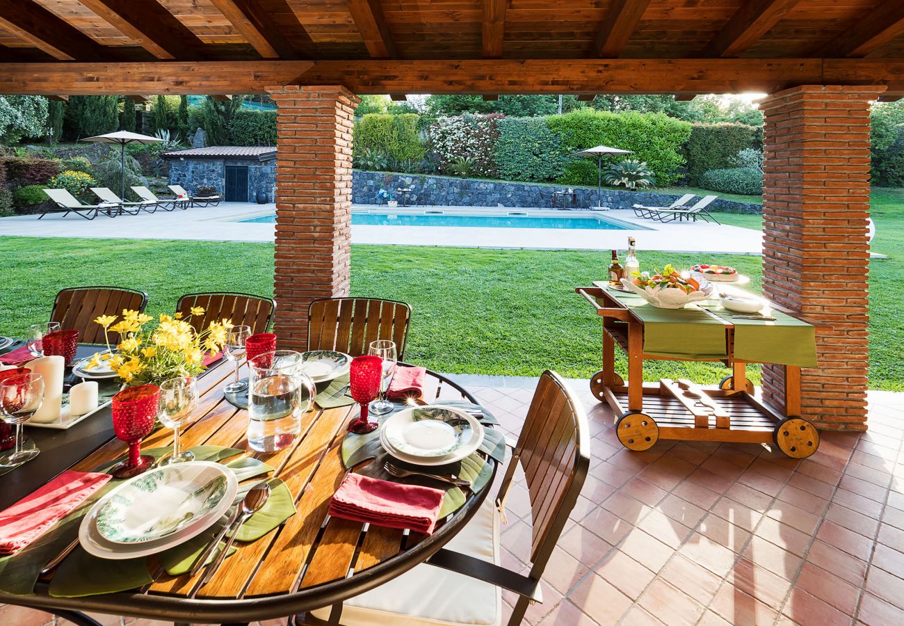 Villa a Viagrande - Villa con piscina e sala fitness sull'Etna, Sicily
