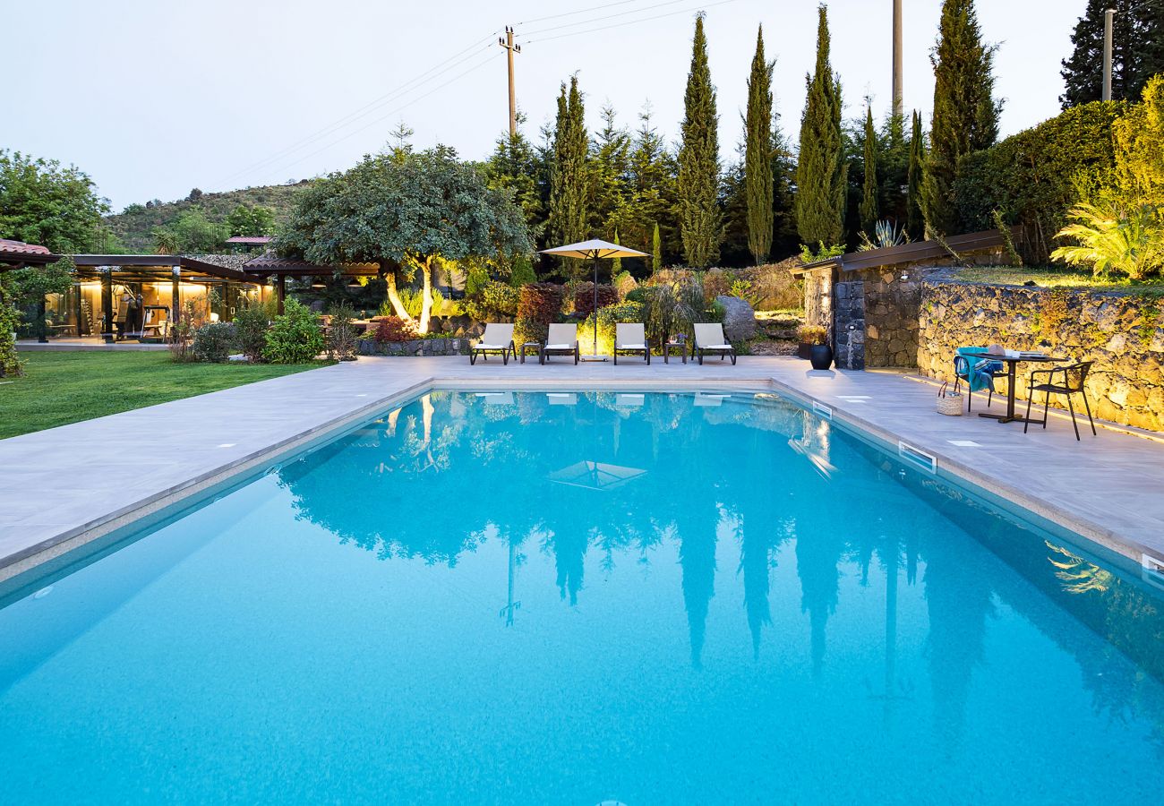 Villa a Viagrande - Villa con piscina e sala fitness sull'Etna, Sicily