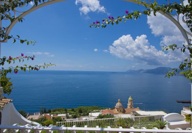 Casa a Praiano - Casa Sunset - Terrazza panoramica con vista su Positano e Capri 