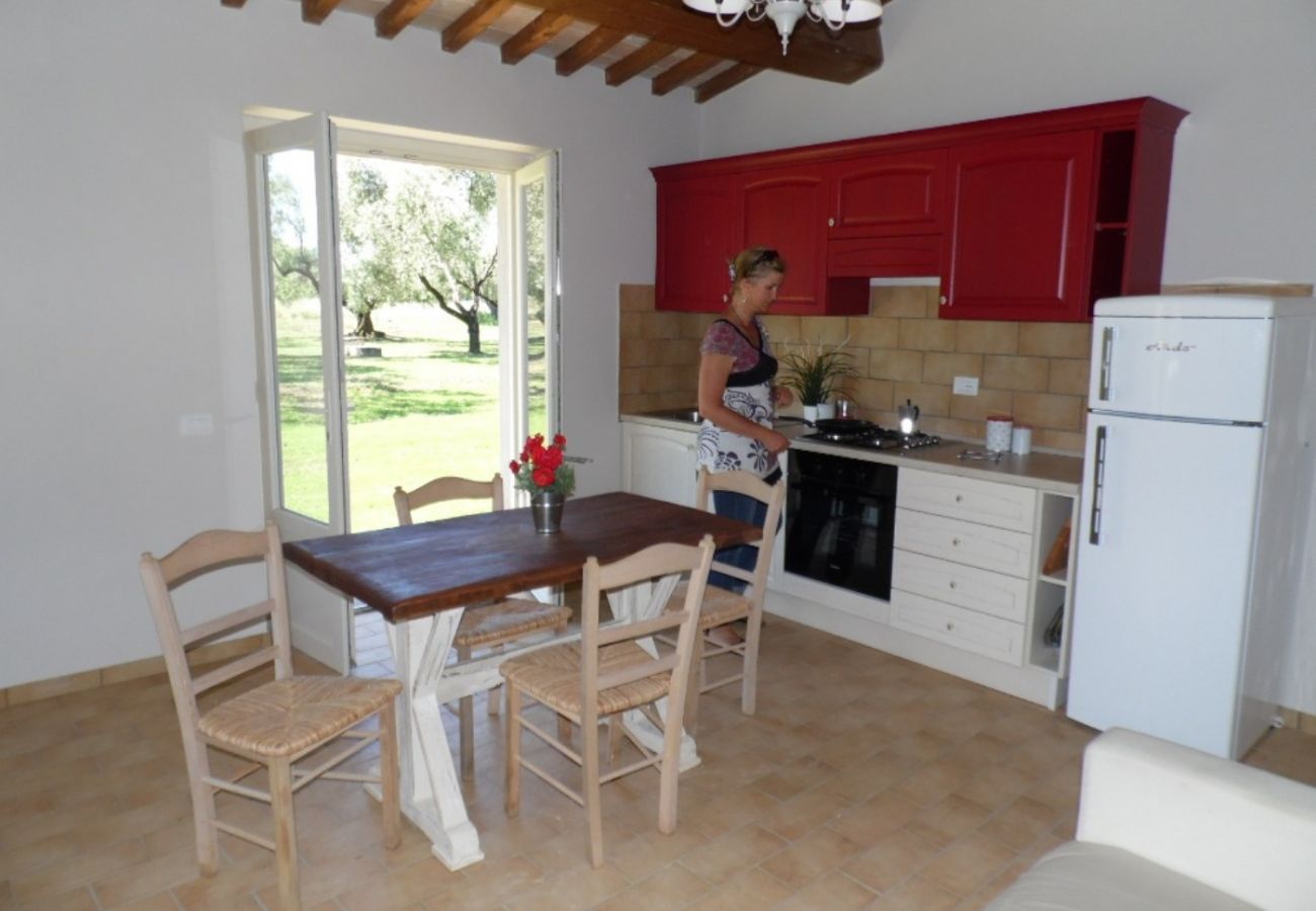 cucina nella casa vacanze Losna sul lago di Bolsena