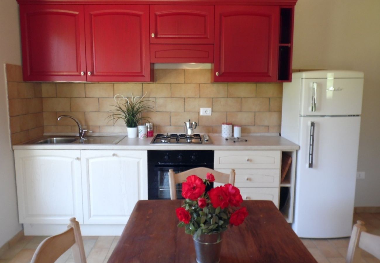 cucina in casa vacanze sul lago di Bolsena