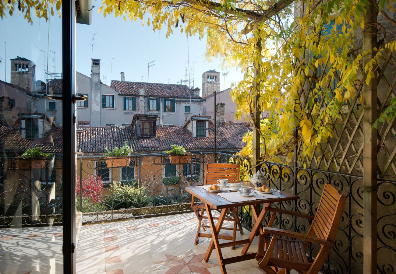 Appartamento a Santa Croce - Raffinato appartamento con terrazza privata in S.Croce, Venezia - Terrazza