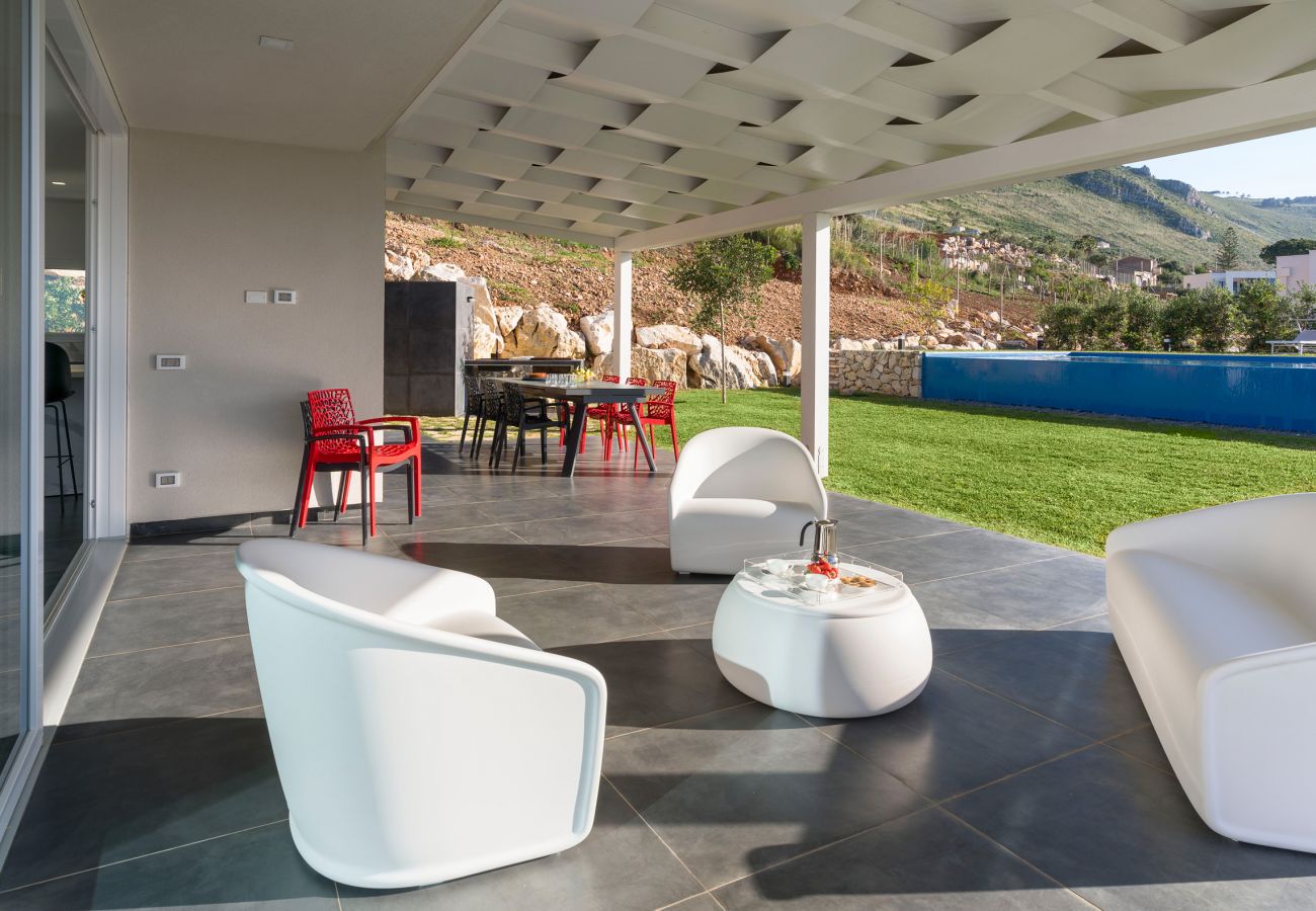 Villa a Castellammare del Golfo - Fantastica villa con piscina e vista mare, Castellammare del Golfo