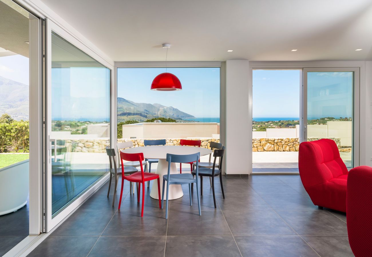 Villa a Castellammare del Golfo - Fantastica villa con piscina e vista mare, Castellammare del Golfo