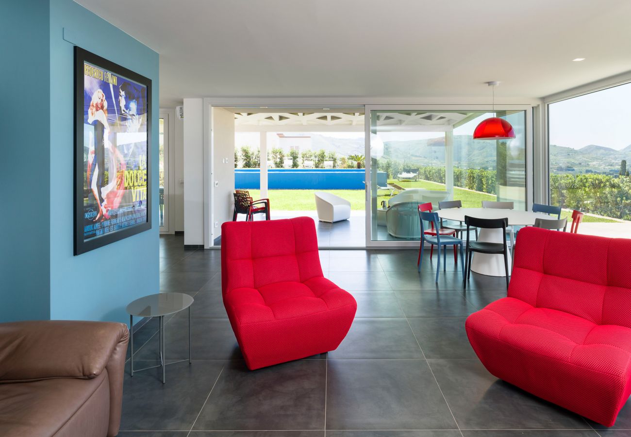 Villa a Castellammare del Golfo - Fantastica villa con piscina e vista mare, Castellammare del Golfo