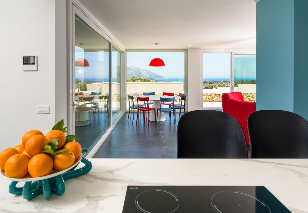 Villa a Castellammare del Golfo - Fantastica villa con piscina e vista mare, Castellammare del Golfo