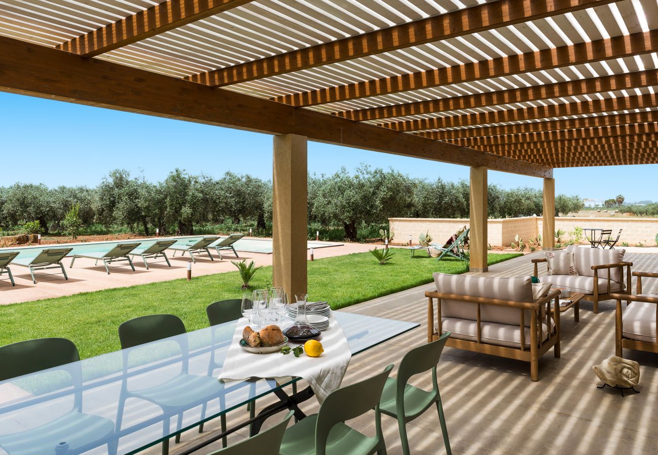 Villa a Menfi - Esclusiva villa di campagna con piscina a Menfi
